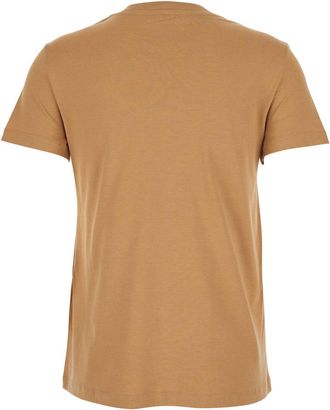 Max Mara Womens Beige Crewneck T-Shirt With Front Pocket Cotton T-Shirts & Jerseys
