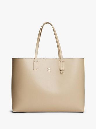 Tommy Hilfiger TH Monogram Plaque Tote Bag