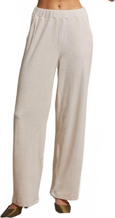 perfectwhitetee Holly Straight Leg Sweatpants In Sugar