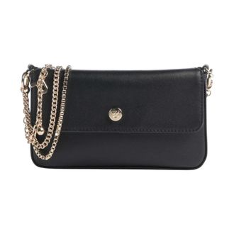 Pinko Phone Pocket Chain Vite - Dames - Schoudertassen - Zwart - ONE Size - Leer - Tassen