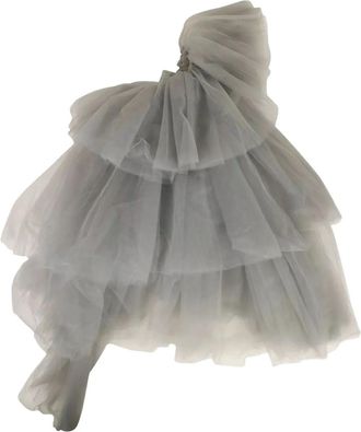 Off-white Abito lungo Tulle Raptor - Grigio