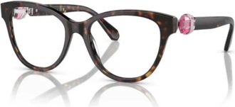 Swarovski Sk 2004 Cat-Eye Frame - unisex - Brillen - Bruin - 54 MM - Accessoires