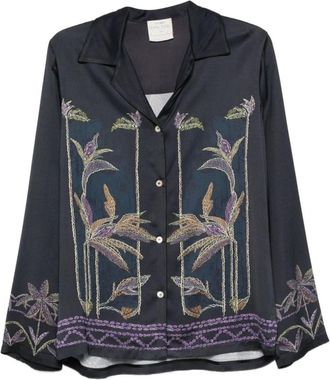 Forte_Forte Dames, Blouses & Shirts, Blauw, Maat: XS