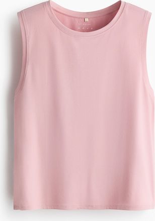 H&M Kastiges Sport-Tanktop mit DryMove - Pink