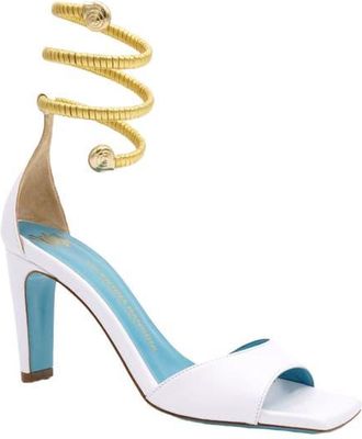 Valentina Rangoni Lucilla Pearlized Ankle Ornament Sandal for Elegant Occasions at Nordstrom, Size 8.5