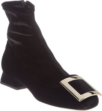 Roger Vivier Tres Vivier Velvet Bootie