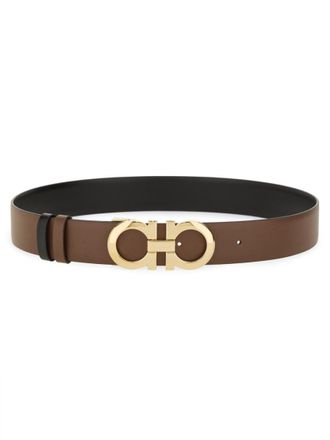 Ferragamo Brown Cut To Size Reversible Belt