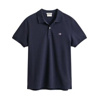 GANT Shield Piqu&eacute; Polo - male - Gant - Polo Shirts - Blue - XL - Tops