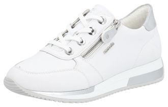 Remonte Keilsneaker REMONTE, Damen, Gr. 40, weiss (wei&szlig;, ice), Leder, Schuhe Keilsneaker, Freizeitschuh, Halbschuh, Schn&uuml;rschuh in schmaler Form