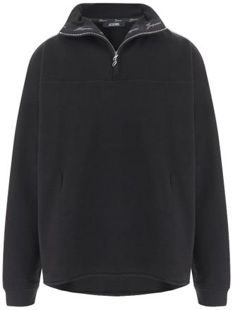 Jacquemus Rond Carr&eacute; Sweatshirt With Turtle Neck And Zip