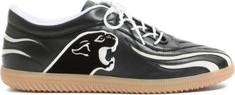 Valentino Garavani Kicky Panther-patch Leather Sneakers