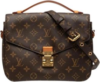 Louis Vuitton Pre-owned Pochette Metis - Dames - Vintage Schoudertas - Bruin - ONE Size - Leer - Vintage