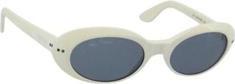 Gucci Pre-owned Vintage Zonnebril - Dames - Vintage Accessoires - Wit - ONE Size - Vintage