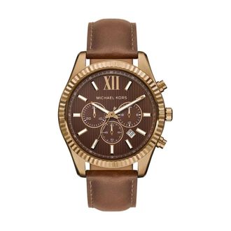 Michael Kors Orologio Cronografo Lexington - - Accessories - Uomo - Marrone - ONE SIZE