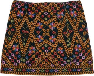Farm Rio Farm Rio Embroidered Corduroy Mini Skirt