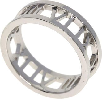 Tiffany & Co. Atlas White Gold (18K) Band Ring (Pre-Owned)