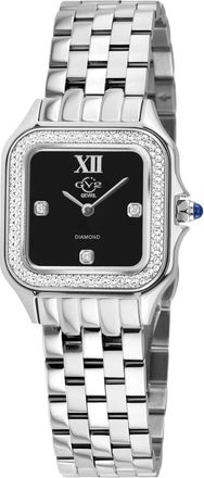 Gevril Group Milan Quartz Diamond Black Dial Ladies Watch 121404B