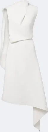 Maticevski Prosper asymmetric draped midi dress