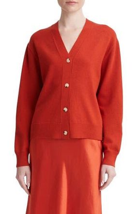 Vince Wool & Cashmere Cardigan in Vermillion at Nordstrom Rack, Size X-Small