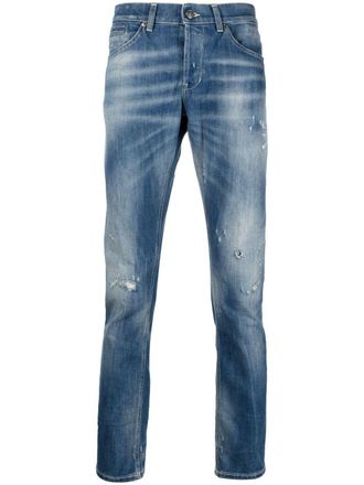 Dondup distressed mid-rise jeans - Blue