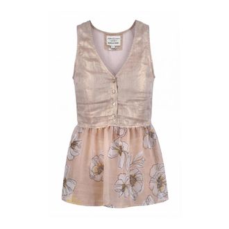 Alessia Santi Blouses, female, Beige, Size: XS Semi-sheer Cami with Ruffles