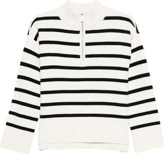 DKNY Maglione a righe - Bianco