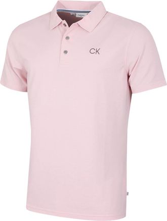 Calvin Klein Mens Central Eco Polo Shirt - Baby Pink - XXXL