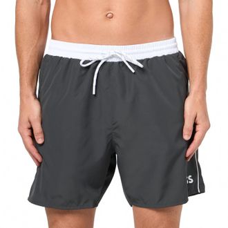 HUGO BOSS Starfish Swim Trunk In Charcoal