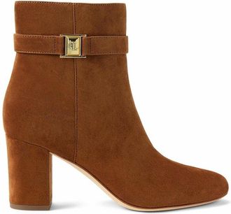 Ralph Lauren Su&egrave;de enkellaarsjes met hak Kellie