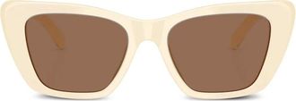 Tory Burch Kira sunglasses - women - Acetate - 52 - Neutrals
