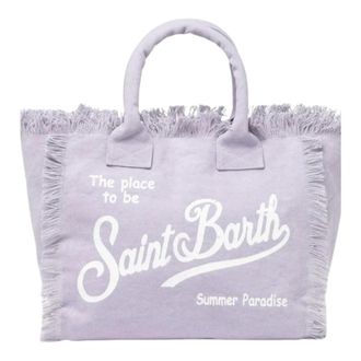 Saint Barth Tote Bags, female, Purple, Size: ONE SIZE Vanity Tote Bag