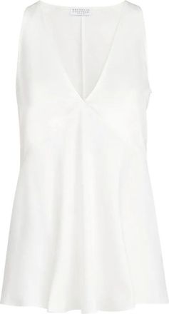 Brunello Cucinelli Satin Top