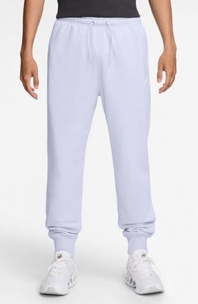 Nike Club Fleece Joggers in Amethyst Tint/White at Nordstrom, Size Xx-Large