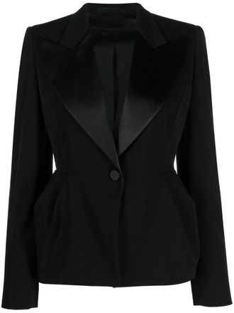 Max Mara Proteo peplum blazer - Black