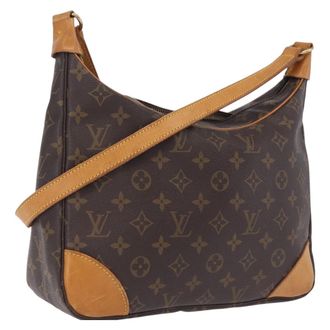 Louis Vuitton Boulogne Monogram Canvas Brown Canvas Handbag (Pre-Owned)