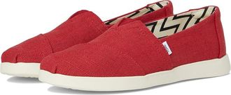 Toms Alpargata Plus Womens Flat Shoes Red : 6.5 B - Medium, Canvas