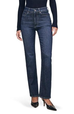 DL1961 Halle Straight Instasculpt High Rise Jeans in Crescent Harbor at Nordstrom, Size 23