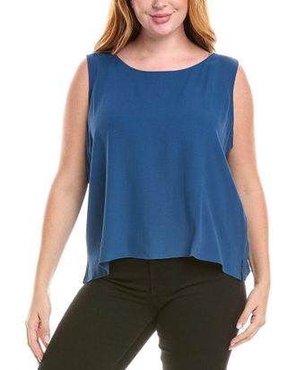 Eileen Fisher Eileen Fisher Plus Ballet Neck Silk Tank