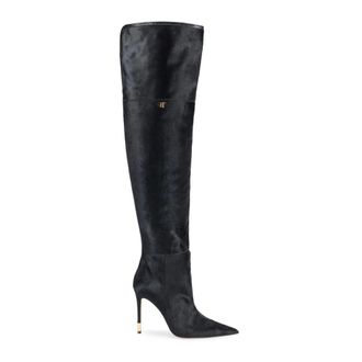 Elisabetta Franchi Dames, Schoenen, Zwart, Maat: 37 EU Leer
