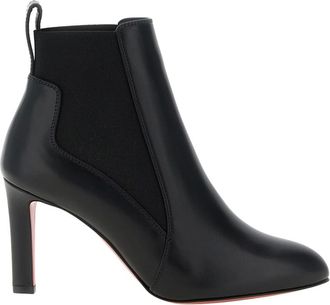 Christian Louboutin Schoenen, Dames, Zwart, 39 1/2 EU, Leer, Fannylove Chelsea Booty