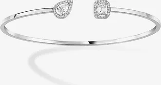 Messika Armreif aus Weissgold und Diamanten My Twin Toi & Moi - M