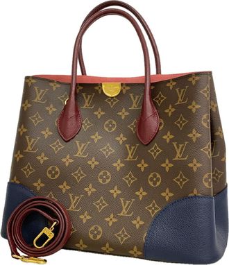 Louis Vuitton Brown Navy Tote Bag (Pre-Owned)