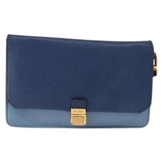 Miu Miu Borsa a spalla in pelle Pre-owned - - Pre-owned - Donna - Blu - ONE SIZE