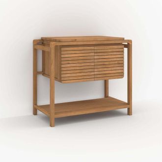 Rendez-Vous D&eacute;co Rendez-vous D&eacute;co - Mueble De Ba&ntilde;o De Madera De Teca 90 Cm - Lucette
