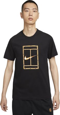 Nike Court Heritage Dri-FIT T-Shirt Black Gold HF6218-010