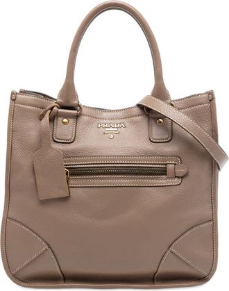 Prada Pre-owned Prada Cervo Open Convertible Tote U6XT1NDV9YV70P5T