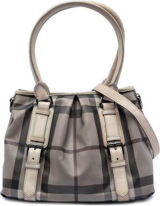 Burberry Pre-owned Burberry Small Smoke Check Coated Canvas Northfield Satchel Ladies MURCIXTSL14V9AM8