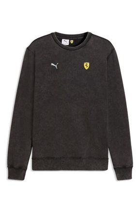 Puma Ferrari Graphic Sweatshirt in Puma Black at Nordstrom, Size Xx-Large