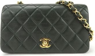 Chanel Pre-owned Leather chanel-bags - Dames - Vintage Schoudertas - Zwart - ONE Size - Vintage