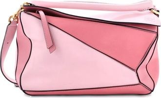 Loewe Puzzle Bag Leather Medium shoulder bag - Roze